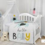 سرویس ملحفه نوزاد 3 تکه بچه فیل