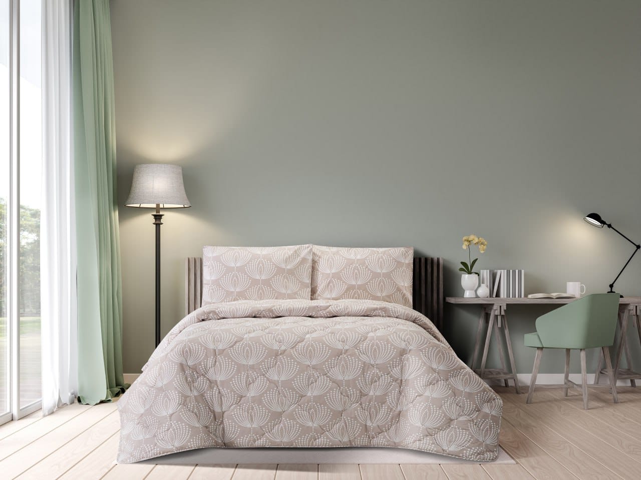 سرويس لحاف طرح آژین کرم - لایکو