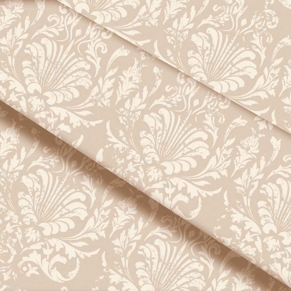 پارچه بافت ساتنی طرح مارگو کرم