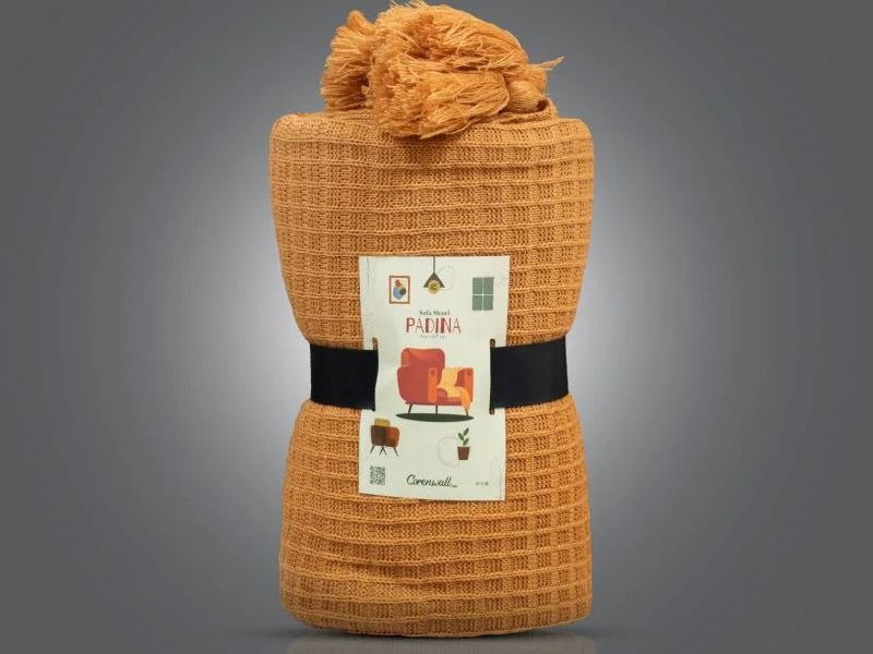 شال مبل پادینا دارچینی