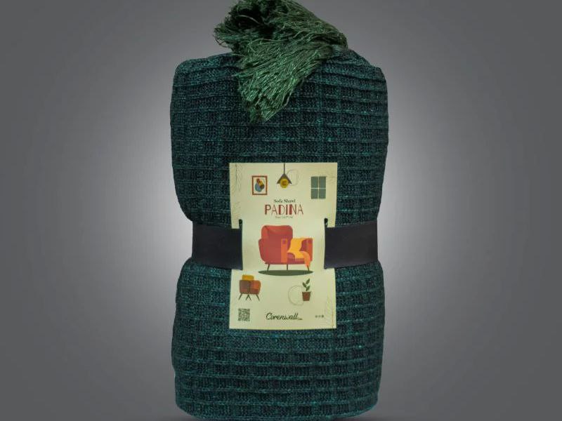 شال مبل پادینا سبز یشمی