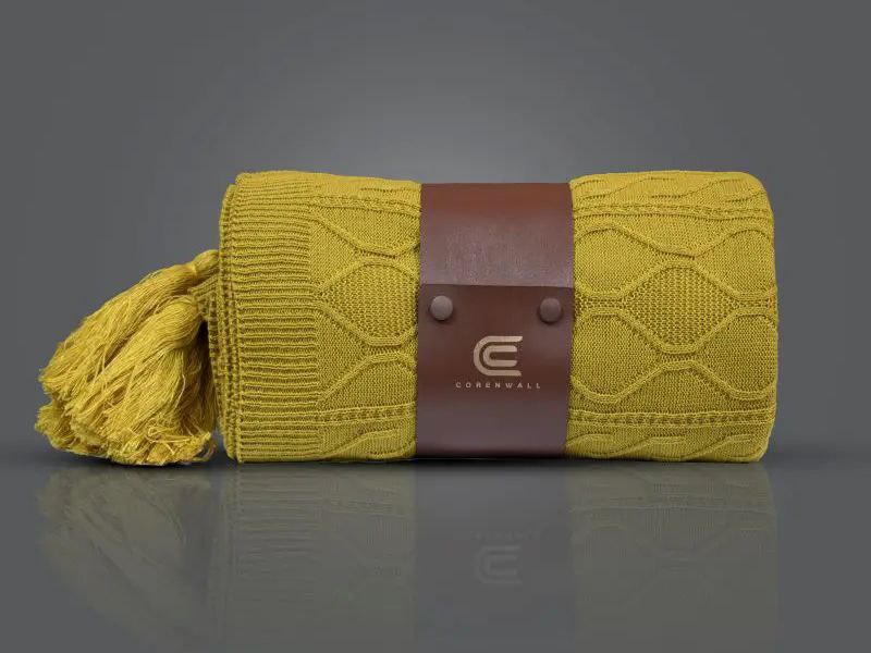 شال مبل لونا خردلی