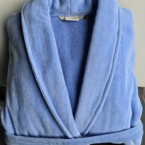 حوله مخمل لوکس لایکو سایز مدیوم (M) _ آبی آسمانی